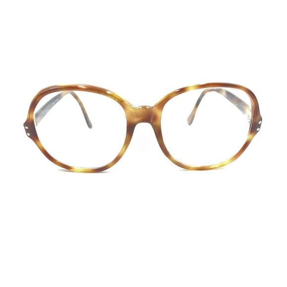 Vintage Tortoise Brown Oversized Square Eyeglasses Frames 140 France Designer - Picture 6 of 12